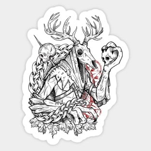 Leshen witcher slavic myth Sticker